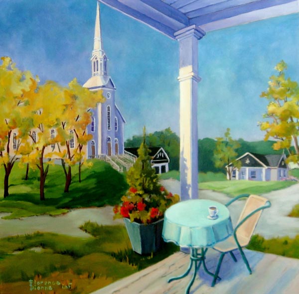 Florence Dionne, Café matinal au 111 rue Principale,-20-x-20-po