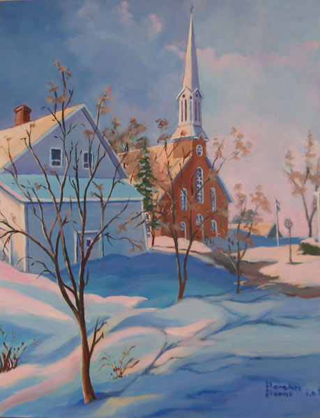 Florence Dionne, Derrière le 111, rue Principale 2, 14 x 16