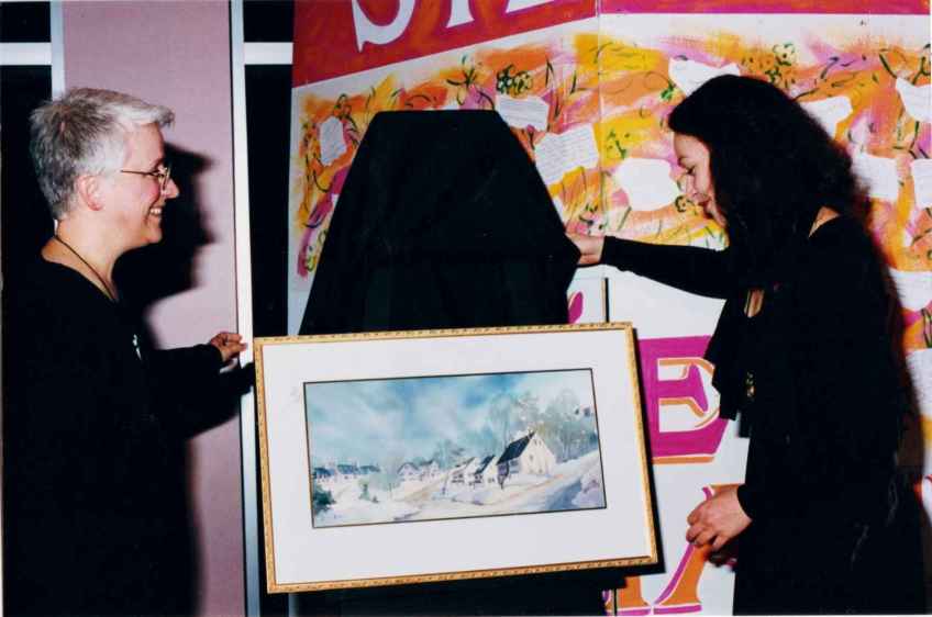 Florence Duionne et la comédienne Sylvie Drapeau